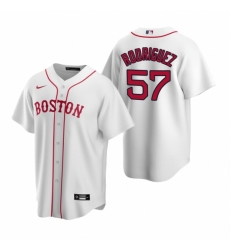 Mens Nike Boston Red Sox 57 Eduardo Rodriguez White Alternate Stitched Baseball Jersey Mens Nike Boston Red Sox 57 Eduardo Rodriguez White Alternate Stitched Baseball Jersey
