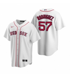 Mens Nike Boston Red Sox 57 Eduardo Rodriguez White Home Stitched Baseball Jersey Mens Nike Boston Red Sox 57 Eduardo Rodriguez White Home Stitched Baseball Jersey