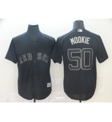 Red Sox 50 Mookie Betts Mookie Black 2019 Players 27 Weekend Player Jersey Red Sox 50 Mookie Betts Mookie Black 2019 Players 27 Weekend Player Jersey