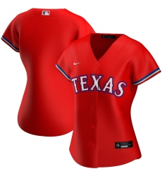 Texas New York Rangers Nike Women Alternate 2020 MLB Team Jersey Red Texas New York Rangers Nike Women Alternate 2020 MLB Team Jersey Red