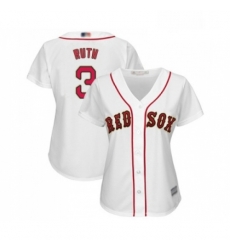 Womens Boston Red Sox 3 Babe Ruth Authentic White 2019 Gold Program Cool Base Baseball Jersey Womens Boston Red Sox 3 Babe Ruth Authentic White 2019 Gold Program Cool Base Baseball Jersey