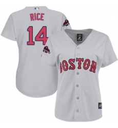 Womens Majestic Boston Red Sox 14 Jim Rice Authentic Grey Road 2018 World Series Champions MLB Jersey Womens Majestic Boston Red Sox 14 Jim Rice Authentic Grey Road 2018 World Series Champions MLB Jersey