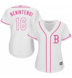 Womens Majestic Boston Red Sox 16 Andrew Benintendi Authentic White Fashion MLB Jersey Womens Majestic Boston Red Sox 16 Andrew Benintendi Authentic White Fashion MLB Jersey