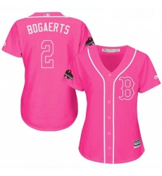 Womens Majestic Boston Red Sox 2 Xander Bogaerts Authentic Pink Fashion 2018 World Series Champions MLB Jersey Womens Majestic Boston Red Sox 2 Xander Bogaerts Authentic Pink Fashion 2018 World Series Champions MLB Jersey