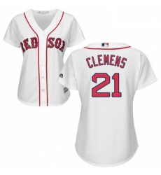 Womens Majestic Boston Red Sox 21 Roger Clemens Authentic White Home MLB Jersey Womens Majestic Boston Red Sox 21 Roger Clemens Authentic White Home MLB Jersey