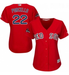 Womens Majestic Boston Red Sox 22 Rick Porcello Authentic Red Alternate Home 2018 World Series Champions MLB Jersey Womens Majestic Boston Red Sox 22 Rick Porcello Authentic Red Alternate Home 2018 World Series Champions MLB Jersey