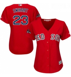 Womens Majestic Boston Red Sox 23 Blake Swihart Authentic Red Alternate Home 2018 World Series Champions MLB Jersey Womens Majestic Boston Red Sox 23 Blake Swihart Authentic Red Alternate Home 2018 World Series Champions MLB Jersey