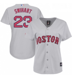 Womens Majestic Boston Red Sox 23 Blake Swihart Replica Grey Road MLB Jersey Womens Majestic Boston Red Sox 23 Blake Swihart Replica Grey Road MLB Jersey