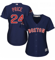 Womens Majestic Boston Red Sox 24 David Price Authentic Navy Blue Alternate Road 2018 World Series Champions MLB Jersey Womens Majestic Boston Red Sox 24 David Price Authentic Navy Blue Alternate Road 2018 World Series Champions MLB Jersey