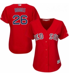 Womens Majestic Boston Red Sox 26 Wade Boggs Authentic Red Alternate Home MLB Jersey Womens Majestic Boston Red Sox 26 Wade Boggs Authentic Red Alternate Home MLB Jersey