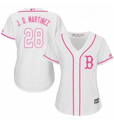 Womens Majestic Boston Red Sox 28 J D Martinez Replica White Fashion MLB Jersey Womens Majestic Boston Red Sox 28 J D Martinez Replica White Fashion MLB Jersey