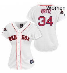 Womens Majestic Boston Red Sox 34 David Ortiz Authentic White 2018 World Series Champions MLB Jersey Womens Majestic Boston Red Sox 34 David Ortiz Authentic White 2018 World Series Champions MLB Jersey