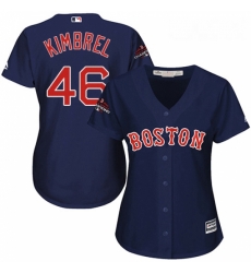Womens Majestic Boston Red Sox 46 Craig Kimbrel Authentic Navy Blue Alternate Road 2018 World Series Champions MLB Jersey Womens Majestic Boston Red Sox 46 Craig Kimbrel Authentic Navy Blue Alternate Road 2018 World Series Champions MLB Jersey