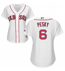 Womens Majestic Boston Red Sox 6 Johnny Pesky Authentic White Home MLB Jersey Womens Majestic Boston Red Sox 6 Johnny Pesky Authentic White Home MLB Jersey