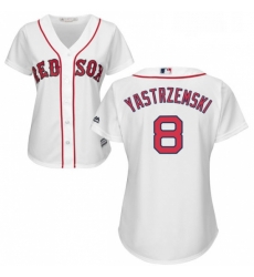 Womens Majestic Boston Red Sox 8 Carl Yastrzemski Authentic White Home MLB Jersey Womens Majestic Boston Red Sox 8 Carl Yastrzemski Authentic White Home MLB Jersey