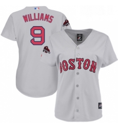 Womens Majestic Boston Red Sox 9 Ted Williams Authentic White Fashion 2018 World Series Champions MLB Jersey Womens Majestic Boston Red Sox 9 Ted Williams Authentic White Fashion 2018 World Series Champions MLB Jersey