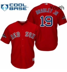 Youth Majestic Boston Red Sox 19 Jackie Bradley Jr Authentic Red Alternate Home Cool Base 2018 World Series Champions MLB Jersey Youth Majestic Boston Red Sox 19 Jackie Bradley Jr Authentic Red Alternate Home Cool Base 2018 World Series Champions MLB Jersey