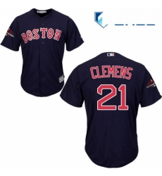 Youth Majestic Boston Red Sox 21 Roger Clemens Authentic Navy Blue Alternate Road Cool Base 2018 World Series Champions MLB Jersey Youth Majestic Boston Red Sox 21 Roger Clemens Authentic Navy Blue Alternate Road Cool Base 2018 World Series Champions MLB Jersey