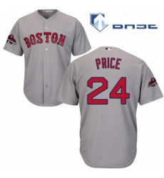 Youth Majestic Boston Red Sox 24 David Price Authentic Grey Road Cool Base 2018 World Series Champions MLB Jersey Youth Majestic Boston Red Sox 24 David Price Authentic Grey Road Cool Base 2018 World Series Champions MLB Jersey