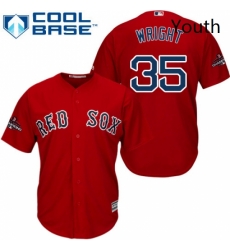 Youth Majestic Boston Red Sox 35 Steven Wright Authentic Red Alternate Home Cool Base 2018 World Series Champions MLB Jersey Youth Majestic Boston Red Sox 35 Steven Wright Authentic Red Alternate Home Cool Base 2018 World Series Champions MLB Jersey