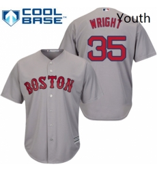 Youth Majestic Boston Red Sox 35 Steven Wright Replica Grey Road Cool Base MLB Jersey Youth Majestic Boston Red Sox 35 Steven Wright Replica Grey Road Cool Base MLB Jersey