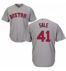 Youth Majestic Boston Red Sox 41 Chris Sale Authentic Grey Road Cool Base MLB Jersey Youth Majestic Boston Red Sox 41 Chris Sale Authentic Grey Road Cool Base MLB Jersey