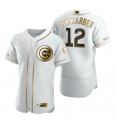 Chicago Cubs 12 Kyle Schwarber White Nike Mens Authentic Golden Edition MLB Jersey Chicago Cubs 12 Kyle Schwarber White Nike Mens Authentic Golden Edition MLB Jersey