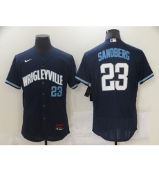 Chicago Cubs 23 Ryne Sandberg Navy 2021 City Connect Flexbase Jersey Chicago Cubs 23 Ryne Sandberg Navy 2021 City Connect Flexbase Jersey