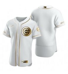 Chicago Cubs Blank White Nike Mens Authentic Golden Edition MLB Jersey Chicago Cubs Blank White Nike Mens Authentic Golden Edition MLB Jersey
