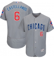 Cubs 6 Nick Castellanos Gray Flexbase Jersey Cubs 6 Nick Castellanos Gray Flexbase Jersey
