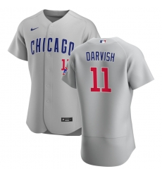 Men Chicago Cubs 11 Yu Darvish Men Nike Gray Road 2020 Flex Base Team Jersey Men Chicago Cubs 11 Yu Darvish Men Nike Gray Road 2020 Flex Base Team Jersey