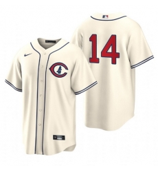 Men Chicago Cubs 14 Ernie Banks 2022 Cream Field Of Dreams Cool Base Stitched Baseball Jersey Men Chicago Cubs 14 Ernie Banks 2022 Cream Field Of Dreams Cool Base Stitched Baseball Jersey