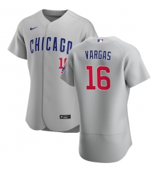 Men Chicago Cubs 16 Ildemaro Vargas Men Nike Gray Road 2020 Flex Base Team Jersey Men Chicago Cubs 16 Ildemaro Vargas Men Nike Gray Road 2020 Flex Base Team Jersey