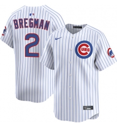 Men Chicago Cubs 2 Alex Bregman White 2026 Home Limited Stitched Baseball Jersey Men Chicago Cubs 2 Alex Bregman White 2026 Home Limited Stitched Baseball Jersey