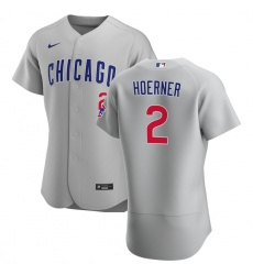 Men Chicago Cubs 2 Nico Hoerner Men Nike Gray Road 2020 Flex Base Team Jersey Men Chicago Cubs 2 Nico Hoerner Men Nike Gray Road 2020 Flex Base Team Jersey