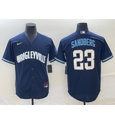Men Chicago Cubs 23 Ryne Sandberg Navy City Connect Cool Base Stitched Baseball Jersey Men Chicago Cubs 23 Ryne Sandberg Navy City Connect Cool Base Stitched Baseball Jersey
