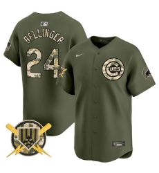 Men Chicago Cubs 24 Cody Bellinger Green Armed Forces Day Vapor Limited Stitched Baseball Jersey