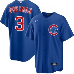 Men Chicago Cubs 3 Alex Bregman Royal 2026 Cool Base Stitched Baseball Jersey