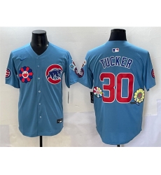 Men Chicago Cubs 30 Kyle Tucker Blue 2025 Tokyo Series 2nd Alternate Limited Stitched Baseball Jersey Men Chicago Cubs 30 Kyle Tucker Blue 2025 Tokyo Series 2nd Alternate Limited Stitched Baseball Jersey
