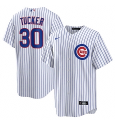 Men Chicago Cubs 30 Kyle Tucker White 2024 Cool Base Stitched Baseball Jersey Men Chicago Cubs 30 Kyle Tucker White 2024 Cool Base Stitched Baseball Jersey