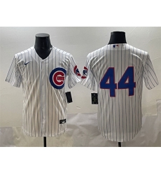 Men Chicago Cubs 44 Anthony Rizzo White Cool Base Stitched Baseball Jersey Men Chicago Cubs 44 Anthony Rizzo White Cool Base Stitched Baseball Jersey