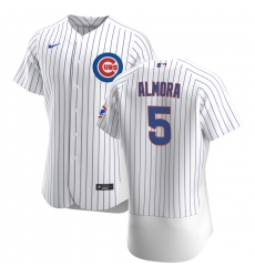 Men Chicago Cubs 5 Albert Almora Jr Men Nike White Home 2020 Flex Base Player Jersey Men Chicago Cubs 5 Albert Almora Jr Men Nike White Home 2020 Flex Base Player Jersey