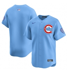Men Chicago Cubs Blank Blue 2024 25 2nd Alternate Limited Stitched Baseball Jersey Men Chicago Cubs Blank Blue 2024 25 2nd Alternate Limited Stitched Baseball Jersey