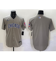 Men Chicago Cubs Blank Grey Limited Stitched Baseball Jersey Men Chicago Cubs Blank Grey Limited Stitched Baseball Jersey
