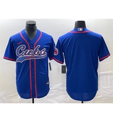 Men Chicago Cubs Blank Royal Cool Base Stitched Baseball Jersey Men Chicago Cubs Blank Royal Cool Base Stitched Baseball Jersey