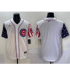 Men Chicago Cubs Blank White 2025 Independence Day Vapor Premier Limited Stitched Baseball Jersey Men Chicago Cubs Blank White 2025 Independence Day Vapor Premier Limited Stitched Baseball Jersey