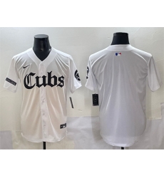 Men Chicago Cubs Blank White 27Gothic North Side Edition 27 Vapor Premier Limited Stitched Baseball Jersey Men Chicago Cubs Blank White 27Gothic North Side Edition 27 Vapor Premier Limited Stitched Baseball Jersey