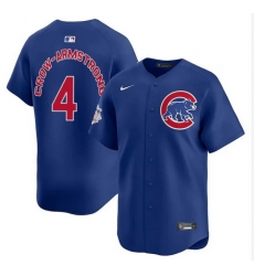 Men Chicago Cubs Pete Crow-Armstrong Blue City Connect Stitched MLB Jersey Men Chicago Cubs Pete Crow-Armstrong Blue City Connect Stitched MLB Jersey