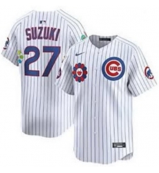 Men Chicago Cubs Seiya Suzuki #7 White 2025 Tokyo Series Limited Stitched Baseball Jersey II Men Chicago Cubs Seiya Suzuki #7 White 2025 Tokyo Series Limited Stitched Baseball Jersey II