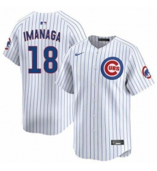 Men Chicago Cubs Shota Imanaga #18 White Nike Stitched MLB jersey Men Chicago Cubs Shota Imanaga #18 White Nike Stitched MLB jersey